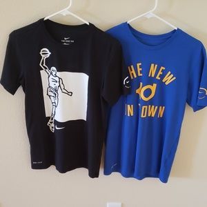 2 Men's Nike KD t-shirts size small